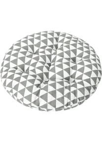 Cyslmuk - Coussin de chaise de bistrot rond de 15 pouces, coussin de siège décoratif d'intérieur et d'extérieur, coussin de chaise doux et épais pour