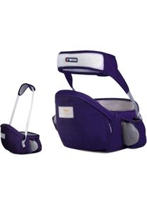 Sunxury - Bleu Foncé)Porte-bébé Siège de Hanche,Ergonomique Porte bébé Ventral Tabouret de Taille avec Ceinture de Sécurité & Bandoulière Simple Pur