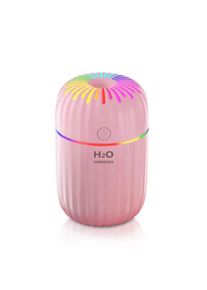 Start - Mini humidificateur de voiture 300 ml, veilleuse colorée remplaçable, humidificateur d'air portable usb de bureau, petit humidificateur de