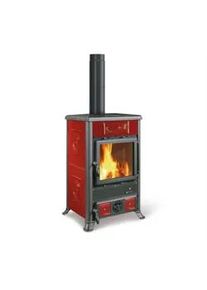 La Nordica Holzofen | Rossella R1 5.0 Liberty | Keramik Bordeaux | 9 kW