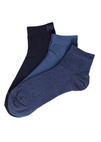 Puma 3er-Pack Sneaker-Socken, Blau, 43-46