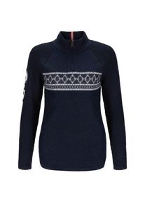 Amundsen Sports Women's Boiled Ski Sweater Merino jumper Women (XS, blue)