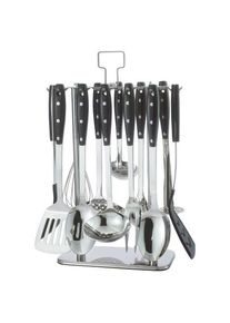 Set ustensile bucatarie din inox, 13 piese - Zokura