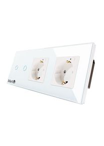 Kit Priza si Intrerupator Smart Wireless Mentor ES026 2.2 incastrat WiFi 16A 4x1000W