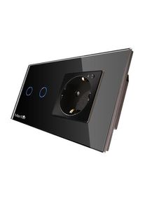 Kit Priza si Intrerupator Smart Wireless Mentor ES023 1.2 incastrat WiFi 16A 3x1000W