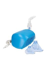 Aparat aerosoli Sanity Domowy AP 2819, nebulizator cu compresor, masca pediatrica si masca adulti, Albastru