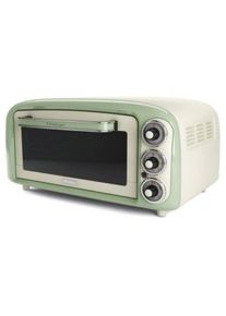 Cuptor electric Ariete Vintage 979, 18 l, 1380 W, Design Rustic (Crem/Verde)