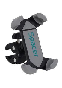 Suport bicicleta Spacer pentru smartphone SPBH-MP-01, Multi-Purpose, fixare de bare de diferite dimensiuni, Negru/Gri