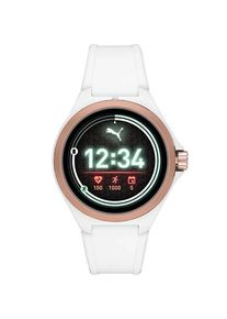 Smartwatch Puma PT9102, Bratara Silicon, GPS, 5 ATM, 48mm, Cristal Mineral (Alb)