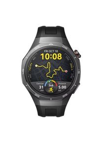 Smartwatch HUAWEI Watch GT 5 Pro 46mm, Ecran AMOLED 1.43inch, Bluetooth, NFC, GPS, Android/iOS, Titanium Case, Curea Fluoroelastomer, HarmonyOS (Negru)