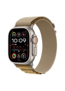 Smartwatch Apple Watch Ultra 2 GPS + Cellular, 49mm Natural Titanium Case with Tan Alpine Loop, Small (Crem)