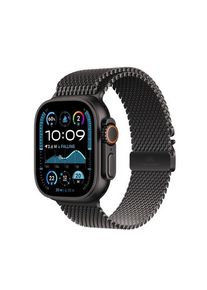 Smartwatch Apple Watch Ultra 2 GPS + Cellular, 49mm Titanium Case with Milanese Loop, Small (Negru)