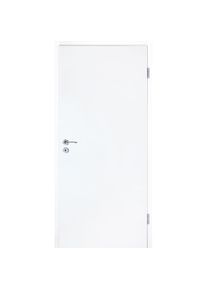 Porte de chambre blanche type 42/00 bois laqué, Kilsgaard, DIN gauche, 735x1985 mm,bord carré