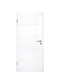 Porte de chambre blanche type 17/14 F-W bois laquée, Kilsgaard, DIN gauche, 610x1985 mm