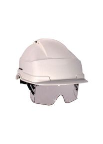 Casque de chantier iris 2 blanc avec lunette masque Auboueix 0271C