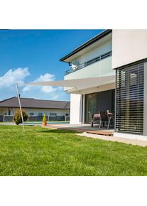 Windhager Voile d'ombrage CANNES crème Protection solaire, 3x3x3 m, triangulaire