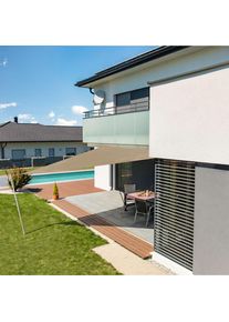 Windhager Voile d'ombrage CANNES taupe Protection solaire, 3x3x3 m, triangulaire