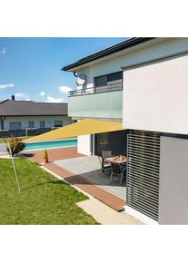 Windhager voile d'ombrage CANNES jaune occultation, 3x3x3 m, triangulaire