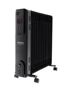 Calorifer electric cu ulei Camry CR 7814, 2500 W, 3 trepte putere, Display LED, Telecomanda, 13 elementi, Cronometru (Negru)