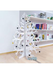 Sapin de Noël en carton ondulé à réaliser soi-même | 113 x 84 cm | sapin durable & sans aiguilles | réutilisable | Acheter de la décoration de Noël