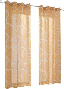 HEINE HOME unisex Dekoratívna záclona žlto-biela veľkosť 145 x 140 cm