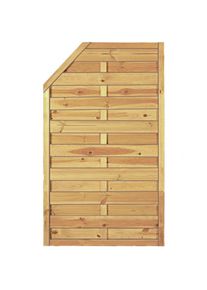 TETZNER & JENTZSCH Clôture en bois T&J Maxi-Massive Marche Clôture à lames pare-vue, 90x150/120 cm