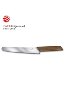 Victorinox Couteau à pain et pour pâtissier Swiss Modern en Marron