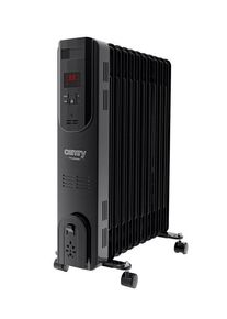 Calorifer electric cu ulei Camry CR 7813, 2500 W, 3 trepte putere, Display LED, Telecomanda, 11 elementi, Cronometru (Negru)
