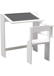 Meubles Bureau tableau pliant de 67x68x55 cm de couleur blanc - Blanc