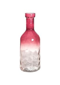 Vase Décoratif En Verre Carly (02) (Fi) 14x38 Cm Rose