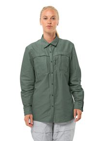 Jack Wolfskin Damska bluzka chroniąca przed owadami Barrier LS Shirt Women S hedge green
