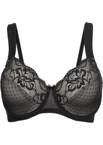 Soutien-gorge minimiseur &agrave; bretelles rembourr&eacute;es - noir - taille 110C - bonprix