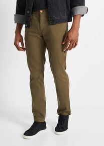 Pantalon extensible Regular Fit Straight - vert - taille 46 avec coton - bonprix