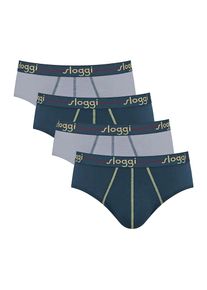 Sloggi Heren Slip 'Start' donkerblauw / geel / grijs / donkerrood S