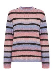 Pulz Jeans Dames Trui 'Marina' lichtblauw / koraal / zwart L