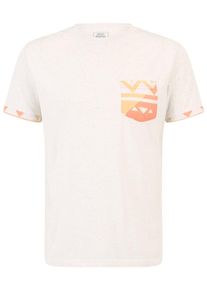 Just Rhyse Heren Shirt 'Granada' oranje / offwhite XXXL
