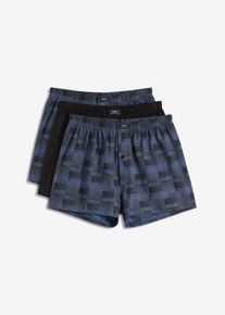 Boxer larghi in jersey (pacco da 3) - Blu - Taglia 10 (4XL) - bonprix
