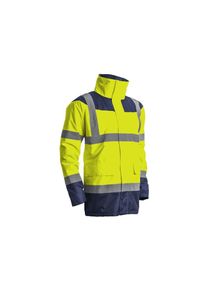 Parka matelassée haute visibilité keta jaune fluo/marine T3XL Coverguard 7KETYXXXL