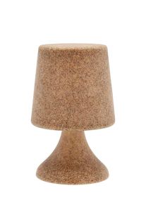 Villa Collection Ledtafellamp "Midnat" lichtbruin - (H)25,5 x Ø 16 cm