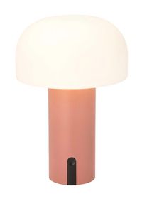 Villa Collection Ledtafellamp "Styles" wit/lichtroze - (H)22,5 cm -