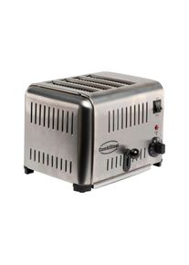 Toaster aus Edelstahl mit 4 Schlitzen
