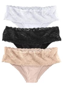 Vivance, Damer, Panty, Champagne / Sort / Hvid, St&oslash;rrelse XS
