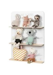 Musterkind Kinderregal , Naturfarben, Weiß , Holz , 10x80x58 cm , EN 71, CE, FSC 100% , hängend , Spielzeug, Holzspielzeug