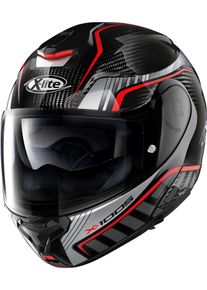 X-Lite X-1005 Ultra Carbon Cheyenne N-Com, flip up helmet , color: Black/Grey/Red , size: XL