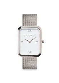 Kapten & Son Kapten & Son Dames Analoog horloge 'Grace Silver Mesh' zilver One Size