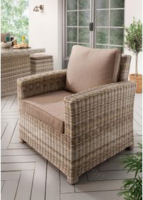 Destiny Loungesessel »ALCUDIA«, Aluminium, Polyrattan, inkl. Auflagen