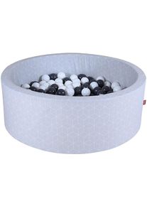 KNORRTOYS® Bällebad »Soft, Cube Grey«, mit 300 Bällen Grey/creme; Made in Europe