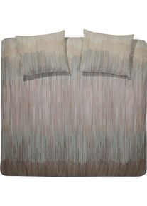 Damai Bettwäsche »Cassio« mit zarten Streifen in braun, Größe B/L: 80 cm x 80 cm