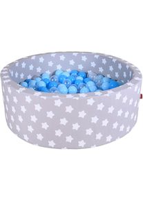 KNORRTOYS® Bällebad »Soft, Grey White Stars«, mit 300 Bällen balls/soft Blue/Blue/transparent; Made in Europe