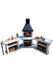 Wellfire Grillkamin »Außenküche Toskana Quatro«, BxTxH: 188x73x216 cm